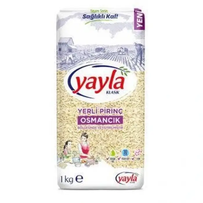 Yayla Yerli Pirinç Osmancık Bölgesi 1 Kg