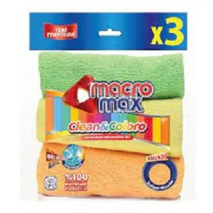 Macromax Mikrofiber Bez Ekonomik 3 Lü