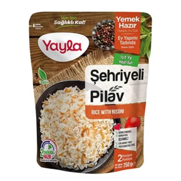 Yayla Hazır Yemek Şehriyeli Pirinç Pilavı 250Gr