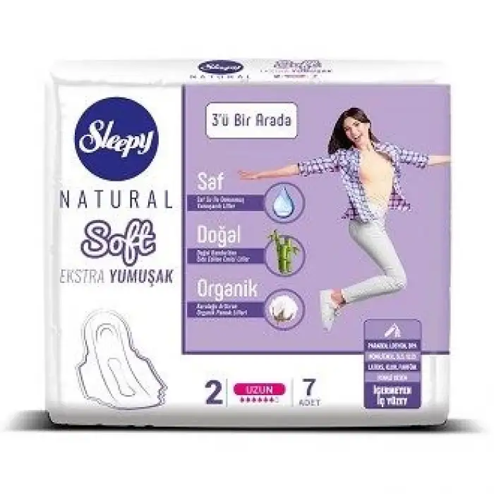 Sleepy Natural Soft Ekstra Yumuşak Uzun 7 Adet