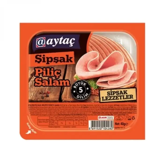 Aytaç Şipşak Piliç Salam Dilimli 40gr