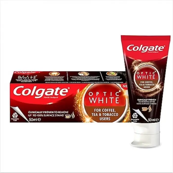 Colgate Optik Beyaz 50 ml For Coffee-Tobacco