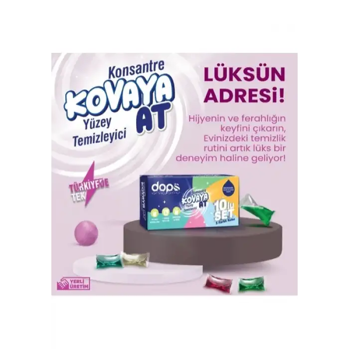 Dops Suda Eriyen Yüzey Temizleyici Kapsülü Parfümlü 30 Lu