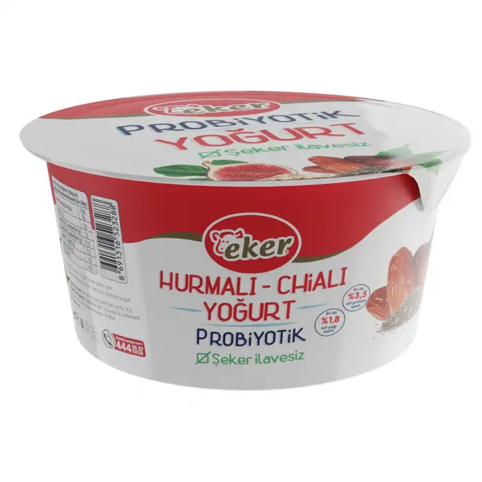 Eker Hurmalı Chialı Probiyotik Yoğurt Şeker İlavesiz 125 G