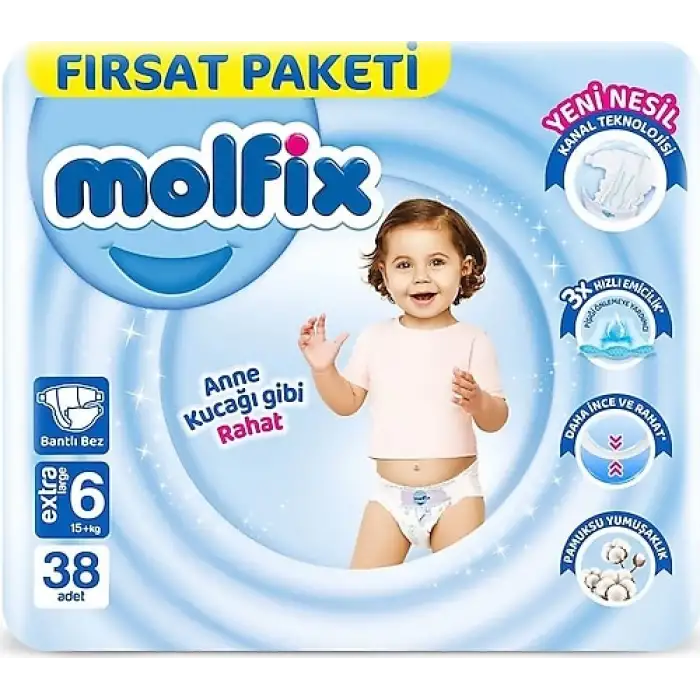 Molfix Fırsat Paketi E.Large 38 Li No:6
