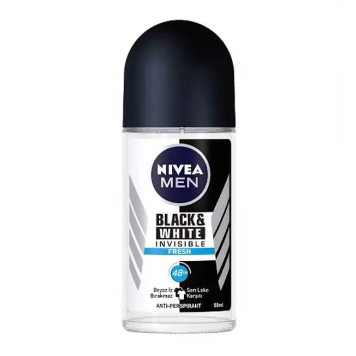 Nivea Deo Roll-On İnvisible Black&White Fresh Erkek 50 ml