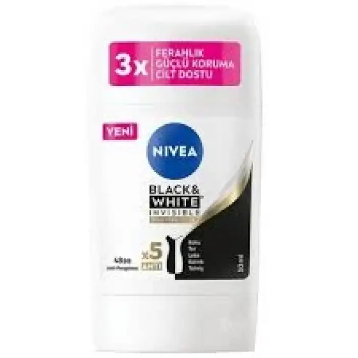 Nivea Deo Stick İnvisible Black&White İpeksi Pürüzsüzlük Kadın 50 ml