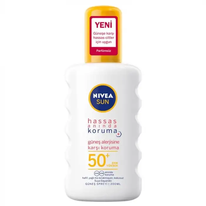 Nivea Sun Güneş Spreyi Hassas Güneş Alerjisi Gkf 50+ 200 ml
