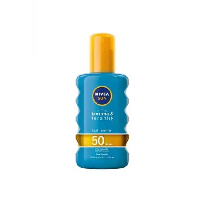 Nivea Sun Güneş Spreyi Koruma & Ferahlık Serinleten Transparan Gkf 50+ 200 ml