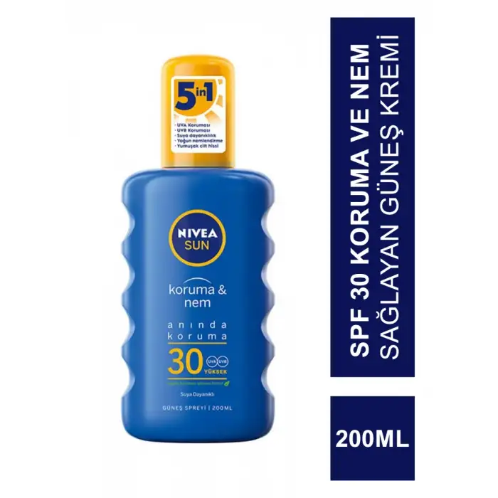 Nivea Sun Güneş Spreyi Koruma & Nem Nemlendirici Gkf 30 200 ml