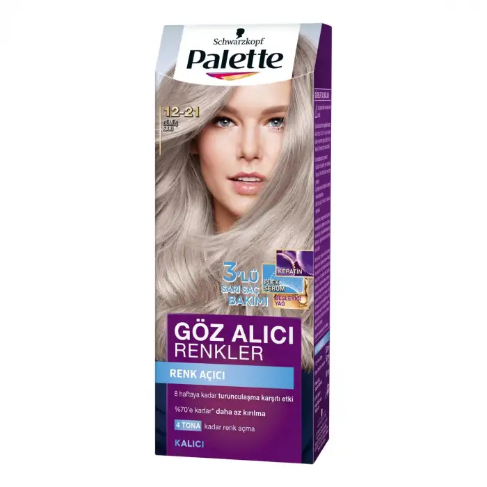 Palette Göz Alıcı Renkler 12-21 Gümüş Sarı