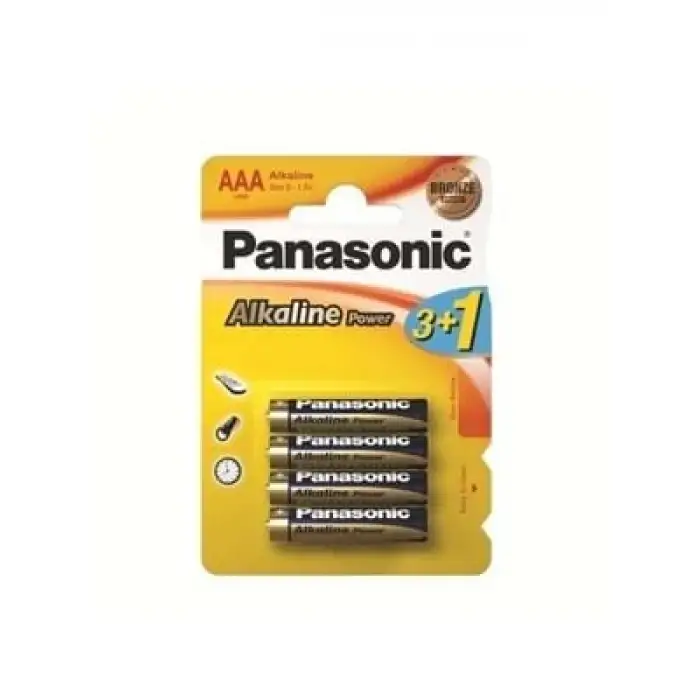 Panasonıc AAA 1.5v Alkaline Power Pil 4 Lü