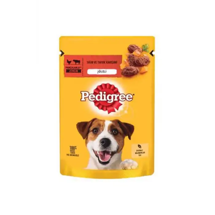 Pedigree Pouch Sığır Etli ve Tavuklu Yetişkin Köpek Konservesi 100 Gr