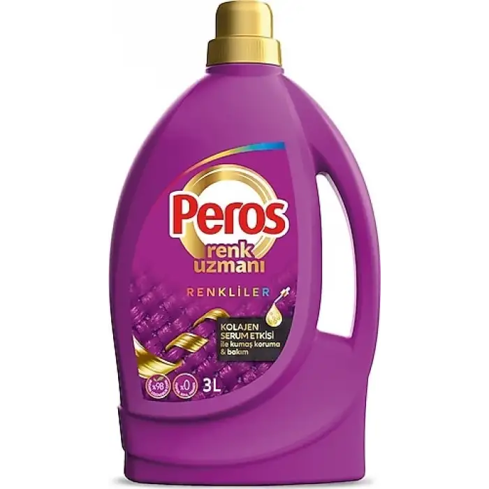 Peros Sıvı Çamaşır Deterjanı Renkliler 3 lt