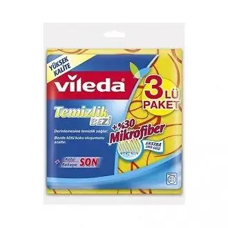 Vileda Temizlik Bezi Mikrofiber 3 lü