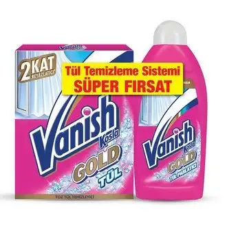Vanish Tül Toz Leke Çıkarıcı 450 G ve Tül Parlatıcı 450 ML