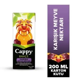 Cappy Bahçe Karışık Meyve Nektarı 200 Ml Kutu