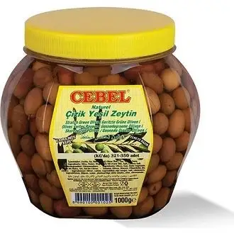 Cebel Çizik Yeşil Zeytin 1000 gr Pet