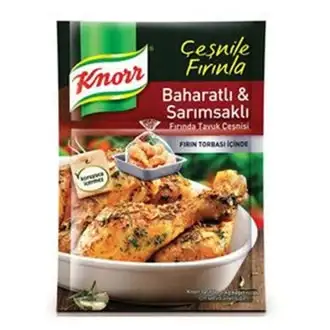 Knorr Fırında Tavuk Çeşnisi Baharatlı Sarımsaklı 37 Gr
