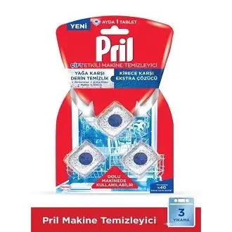 Pril Çift Etkili Makine Temizleyici Kapsül 3lü