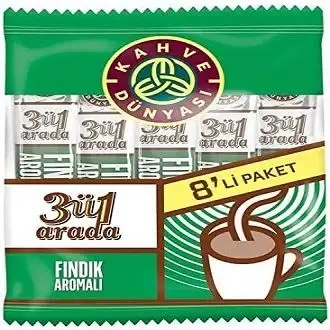 Kahve Dünyası 3 ü 1 Arada Fındıklı 8X18 G Paket