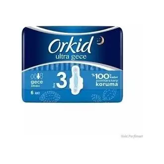 Orkid Ultra Extra Hijyenik Ped Gece 6 Adet