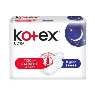 Kotex Ultra Hijyenik Ped Gece 6 Adet