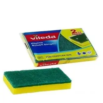 Vileda Düz Yeşil Sünger 2 Lİ