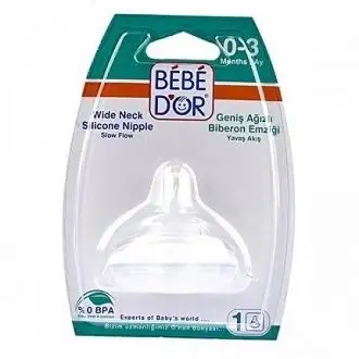 Bebedor Dar Ağz Biberon Emziği Yavaş Akış 0-3Ay-301