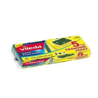 Vileda Sünger 5 Li Eko Oluklu Paket