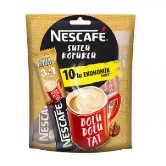 Nescafe 3ü 1 Arada Sütlü Köpüklü 17.4 G x 10 lu Paket