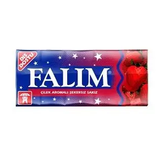Falım Şekersiz Sakız Çilek Aromalı 5 li
