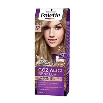 Palette Göz Alıcı Renkler 8-0 Koyu Sarı