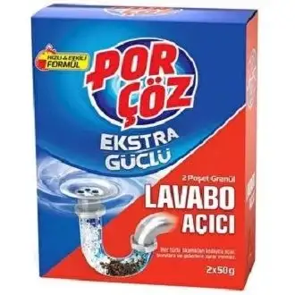 Porçöz Extra Güçlü Lavabo Açıcı 2x50gr