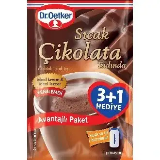 Dr.Oetker Sıcak Çikolata Tadında 4x19 G