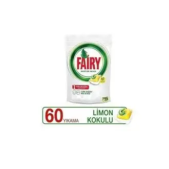 Fairy Hepsi Bir Arada Limon 60 Yıkama Makine Kapsülü