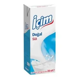 İçim Yarım Yağlı Süt 200 Ml