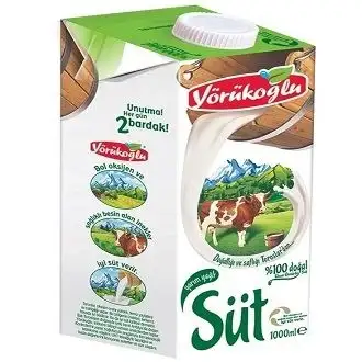 Yörükoğlu Yarım Yağlı Süt 1 Lt