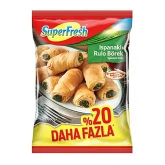 Superfresh Ispanaklı Rulo Börek 600 G