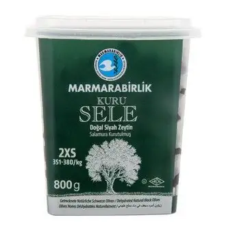 Marmarabirlik (3XS) 381-410 Doğal Kuru Sele Zeytin 800 gr Pet