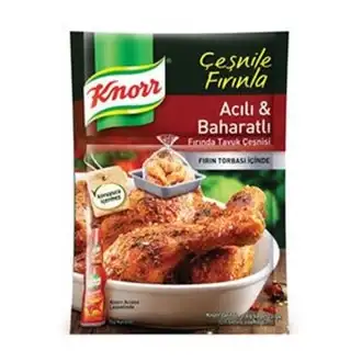 Knorr Fırında Tavuk Çeşnisi Acılı Baharatlı 34 Gr