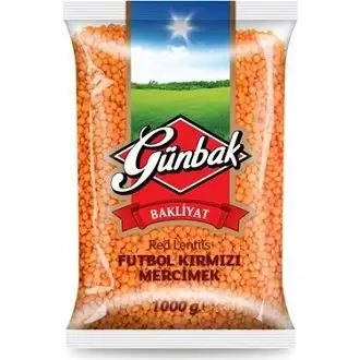Günbak Kırmızı Mercimek 1000 G