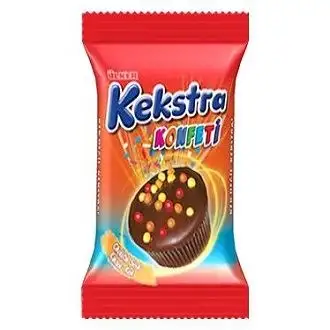 Ülker Kekstra Konfeti Çikolatalı Soslu Kakaolu Kek 40 gr