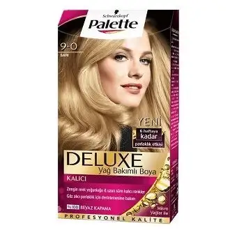Palette Deluxe Sarı 9-0 Saç Boyası