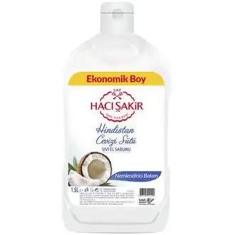 Hacı Şakir Sıvı Sabun Hindistan Cevizi Sütü 1500 Ml