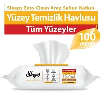Sleepy Easy Clean Yüzey Temizlik Havlusu Arab Sabunlu  100 Yaprak