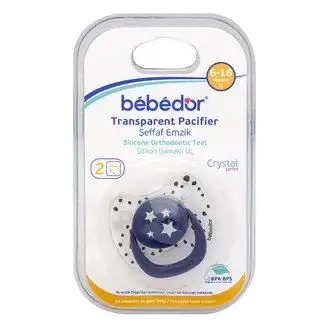 Bebedor Damaklı Emzik Crystl No:2 6-18 Ay-172