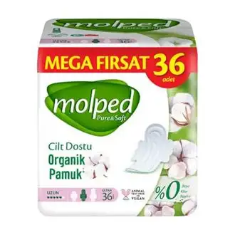 Molped Pure&Soft Mega Uzun Hijyenik Ped 36 lı
