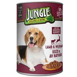 Jungle Yavru Köpek Konservesi Kuzu Etli 400Gr