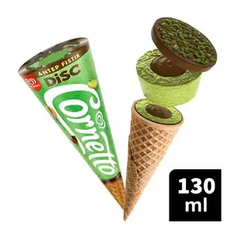 Algida Cornetto Disc Antep Fıstıklı Çikolata 130ML